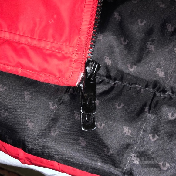 True Religion Red Winter Jacket - Picture 4 of 6